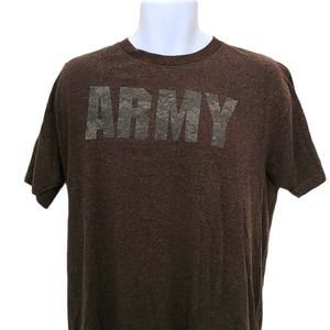 US ARMY Brown T-shirt sized L